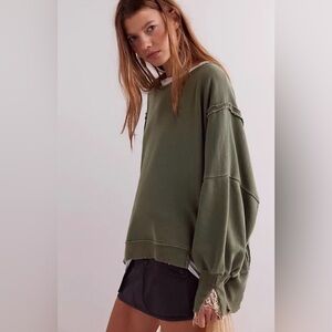 We The Free Camden sweatshirt in Moss Green size Large